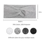 Tobeffect Non Slip Headbands for Short Hair - Yoga, Workout, Running Sport Elastic Hair Bands, Twist Turban Wrap for Girls
