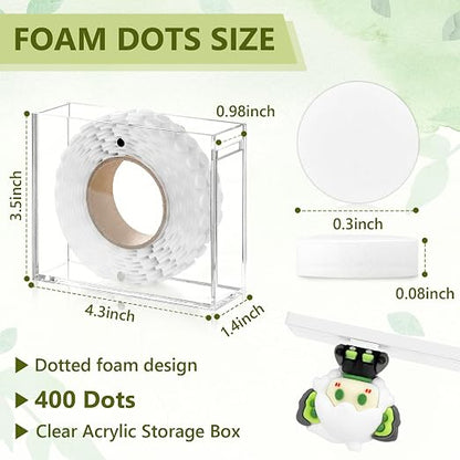 400 PCS 2mm Double Sided Foam Dots - Image 2