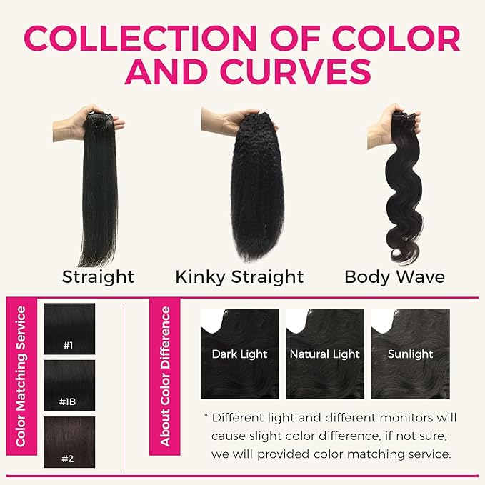 Lashey Body Wave Clip in Hair Extensions for Black Women, 20 Inch 7pcs 120g Natural Black Remy Human Hair Extensions Thick Hair with Lace Weft Clip Ins
