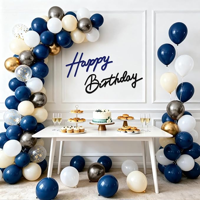 TONIFUL Happy Birthday Sign for Backdrop - Image 6