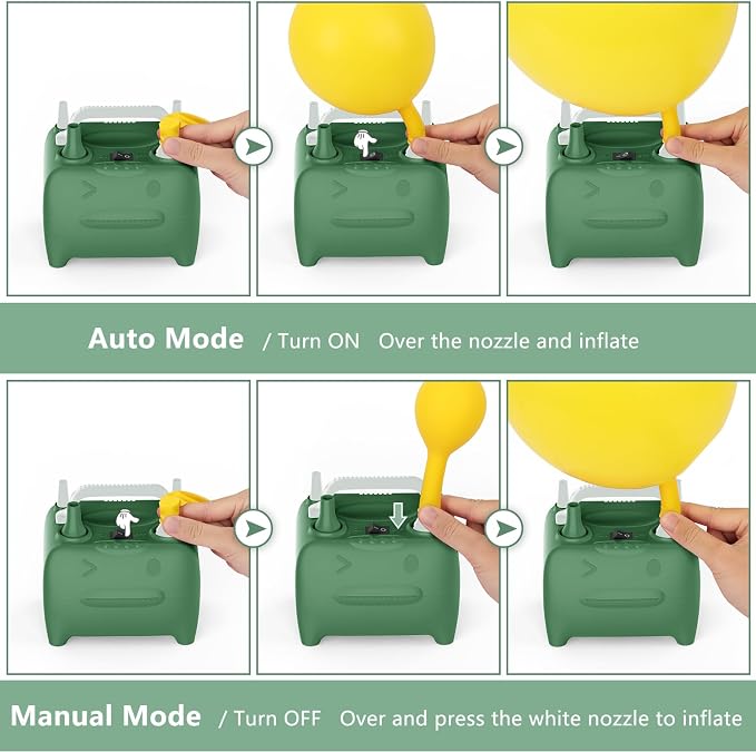 OWill Balloon Pump Electric, Balloon Inflator Electric Air Pump, Portable Dual - Image 3