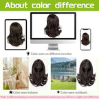 KooKaStyle Ponytail Extension, 10" Short Claw Clip in Pony Tails Hair Extensions Curly Wavy Synthetic Drawstring Ponytail Hairpieces for Women Girls Dark Brown