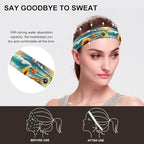 Sunflower Beach Turtle Headbands for Women, Men Elastic Soft Hair Bands for Workout, Yoga, Running, Fitness
