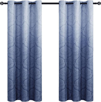 DWCN Ombre Blackout Curtains for Bedroom - Image 8