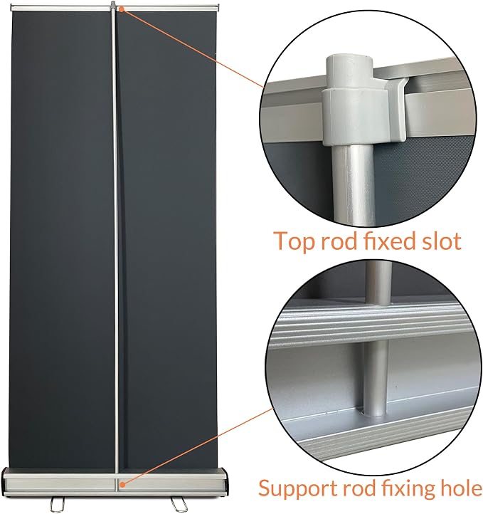 Custom Retractable Banner，with Heavy Duty Frame and Travel case ，Anti-curl - Image 2