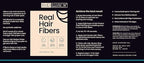 Hair Illusion Black Real Hair Fibers for Thinning Hair - 100% Natural Texture, Non Synthetic Hair Fibers - Bald Spot Cover Up for Women & Men - 18 Gram