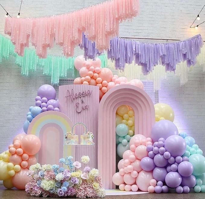 Pastel Balloon Arch Kit, Different Size Balloons Kit - Image 4