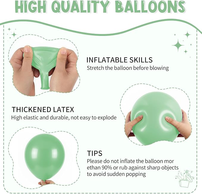 154 PCS Emerald Green and Gold Balloon Arch Kit, Forest Green Balloons in - Image 3