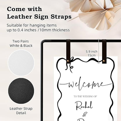 Wedding Sign Holder, Adjustable Welcome to Our Wedding Sign Stand W/Design - Image 4