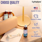 UpNature Self Care Stocking Stuffers for Women Essential Oils Roll On Set - Breathe, Beauty & Calm Oil Roller for Aromatherapy and Relaxation Stress Relief Gifts for Women