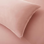 Luxury Bamboo Market | King Envelope Pillowcase Set | 100% Viscose Made from Bamboo | Organically Grown | Ultra Soft | Cooling | 2pcs [Rose Quartz]