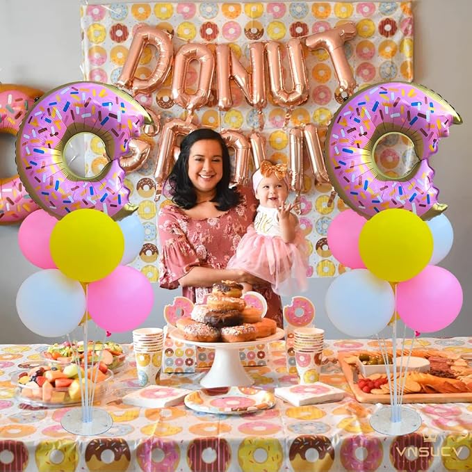 Donut Table Centerpiece Balloons Stand Kit 2 Sets - Image 7
