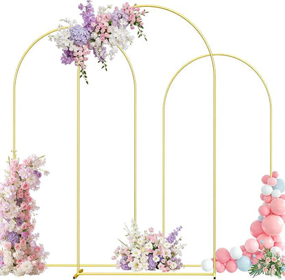 Metal Arch Backdrop Stand, 6FT+5FT+4FT Wedding Arch Frame, Balloon Arch Backdrop by Unknown