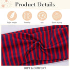 4pcs Striped Headbands for Women Wide Head Bands for Women's Hair Non Slip Wraps Elastic Stretchy Fashion Bandanas Workout Yoga Cute Hair Bands for Women's Hair Accessories