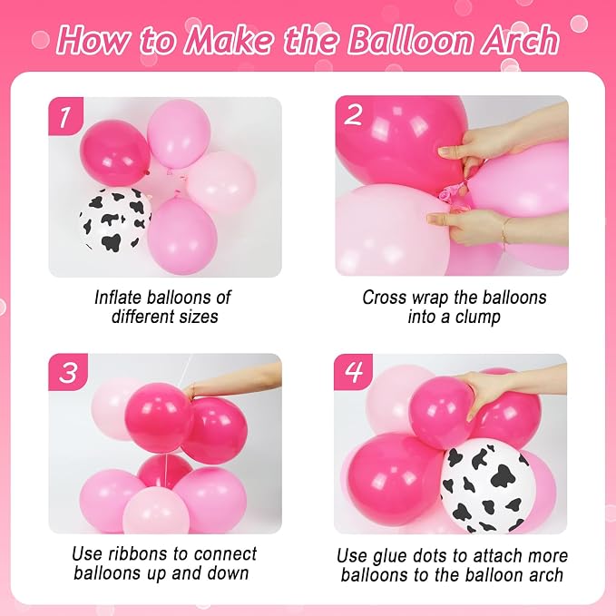 131pcs Cowgirl Balloon Arch Kit - Image 3