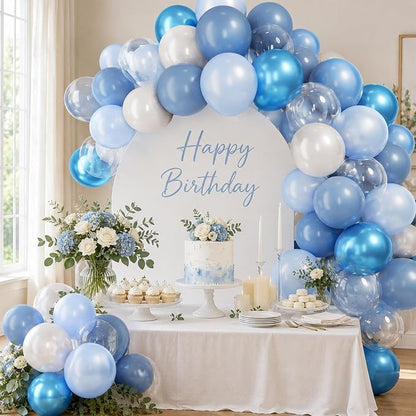 Blue Balloons, Baby Boy Gender Reveal Ocean Birthday Wedding Anniversary - Image 4