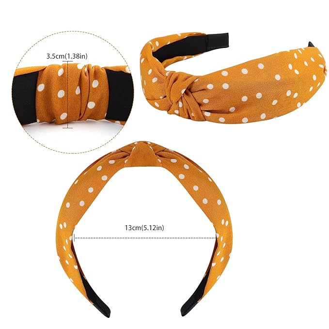VELSCRUN Headbands for Women 12 Pack Head Bands Womens Hair Knotted Headband for Women Knot Head Bands Womens Hairbands Elastic Turban Boho Bandeau Hair Fashion Headbands for Washing Face