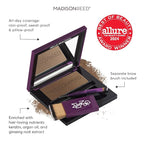 Madison Reed Root Touch Up + Brow Filler, Sabbia Light Brown, Instant Gray Coverage, Fills in Brows & Thinning Hairlines, Temporary Concealing Powder, 0.13 oz (60 uses)