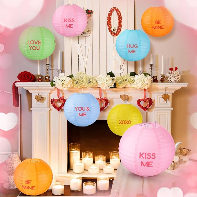 12 Pcs 10 Inch Hanging Paper Lanterns Party Decorations Pastel Classroom Decor - Image 6