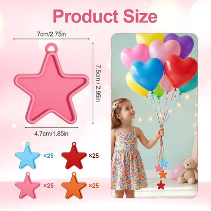 100 Pcs Balloon Weights Plastic, Weights - Image 2