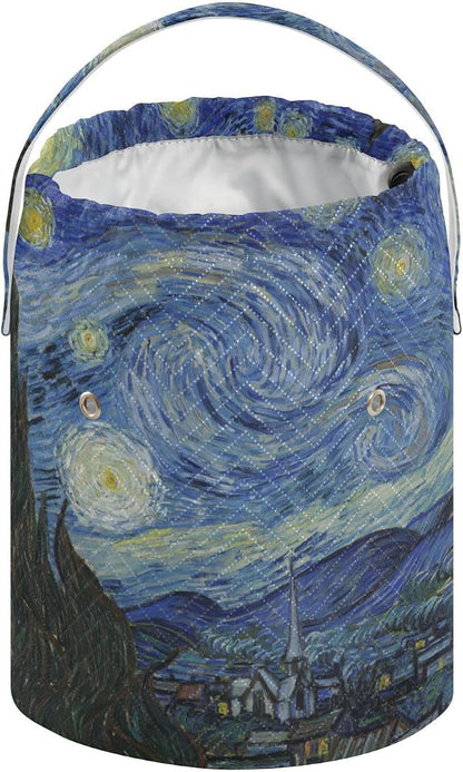 Yarn Bag Crochet Bag Drawstring Yarn Storage Organizer Small Knitting Project - Image 2