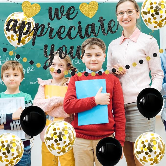 We Appreciate You Banner Thank You Party Decoration Supplies Employee - Image 9