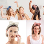 Hicarer 3 Pieces Towel Headbands for Women Makeup Spa Headband for Washing Face Shower