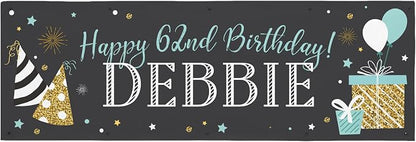 Let's Make Memories Personalized Happy Birthday Banner by LetsMakeMemories