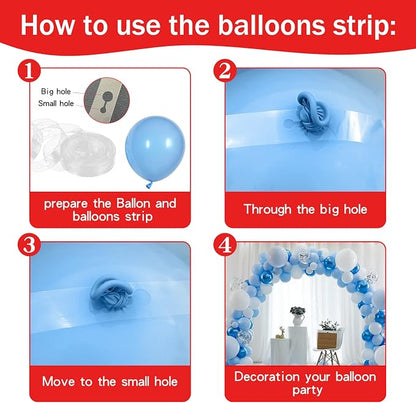 4pcs Balloon Pump Hand Held Inflator Air Pump - Image 6