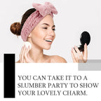 Hicarer 3 Pieces Towel Headbands for Women Makeup Spa Headband for Washing Face Shower (Light Pink)