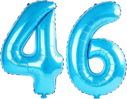 40 Inch Number 46 Balloons for 46th Birthday Party Decorations, 0-100 Jewelry by FOBELEC