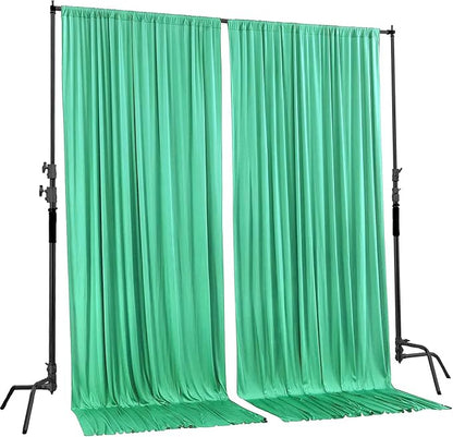 AK TRADING CO. 10 feet x 10 feet Tiffany IFR Polyester Backdrop Drapes Curtains - Image 2