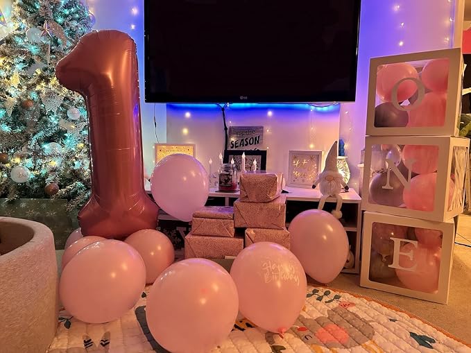 Number Balloons 18 Balloon 40 inch Pearl Pink - Image 2