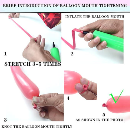 LXZFCRG Long Balloons with Pump, Premium Latex Twisting Balloons animal kit - Image 8