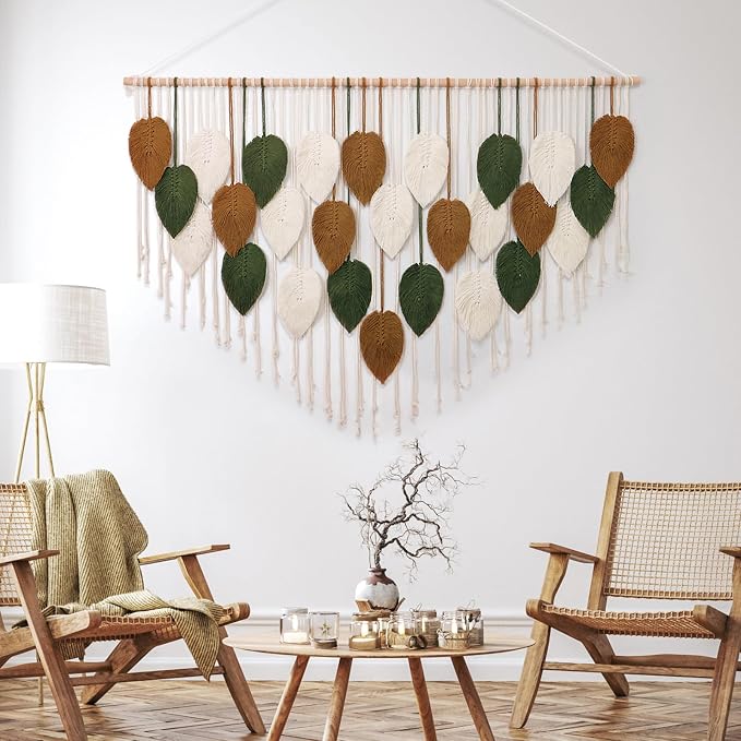 Large Macrame Wall Hanging Boho Woven Tapestry Chic Home Decor Wall Art | - Image 4