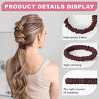 6Pcs Silk Hair Ties Small 22 Momme 100% Pure Mulberry Silk Scrunchies for Women Girls Thin Skinny Hair Sleep Scrunchies No Damage(Color 10)