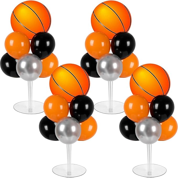 4 Sets Basketball Party Balloon Stand Kits by Afniimyapt
