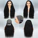 250% Density HD Full Lace Front Wigs Human Hair Loose Wave 100% Real Human Hair 15A Full 13x4 Large Lace Space Loose Deep Wave Wig, No Synthetic Blend Tangle Free Shedding Free Triple Lifespan 3X