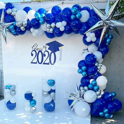 Voircoloria 130pcs Royal Blue Balloons Garland Arch Kit, 18 12 10 5 Inch | - Image 9