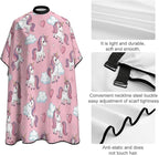 Professional Anti Static Hair Cutting Cape with Elastic Buckle, Waterproof Salon Cape for Coloring/Perming/Styling