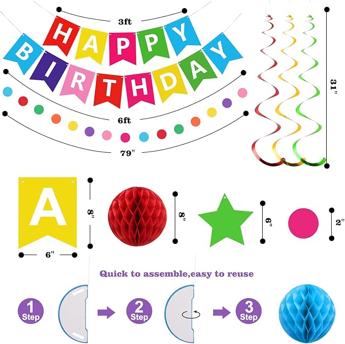 meowtastic Birthday Decorations Happy Birthday Banner - Image 7