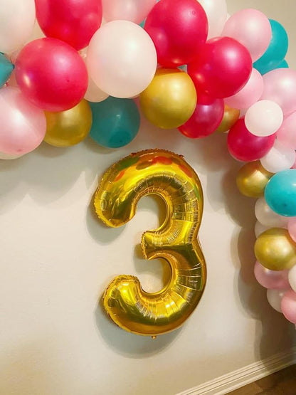 Number Balloon Gold Number 8 for 8 18 Birthday Party Decorations, 40 Inch | - Image 3