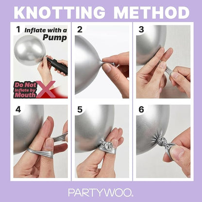 PartyWoo Lavender Balloons 140pcs Light Pastel Purple Lilac Color | 18 12 10 5 - Image 7