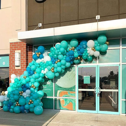 KBZVNAF Teal Latex Party Balloons 50 Pack 12 inch | Turquoise Helium Matte - Image 5