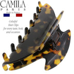 Camila Paris CP2465 French Hair Clip for Women Thick Hair for Long Curly Wavy Hair, Handmade Tokyo, Girls Hair Claw Clips, Durable Styling Big Claw Clip for Thick Hair, Strong Hold Grip Made in France