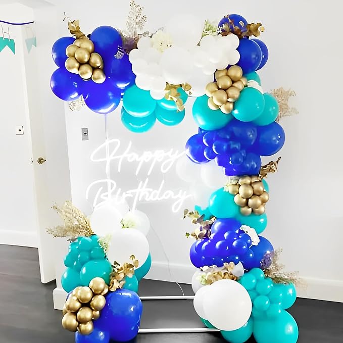 Voircoloria 90pcs Royal Blue Balloons Garland Arch Kit, 18 12 10 5 Inch | - Image 6