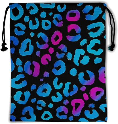 Giwawa Leopard Print Drawstring Grip Bag by Giwawa