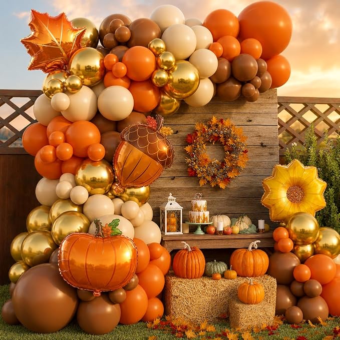 Fall Party Decoration Balloon Arch Kit by Govpy