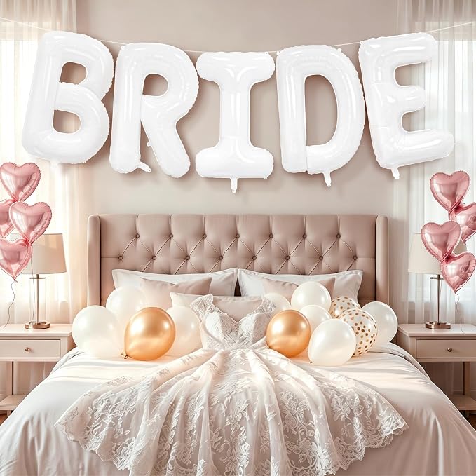 BRIDE Balloons Bachelorette, 40 Inch Foil Mylar, Helium-fillable, - Image 5