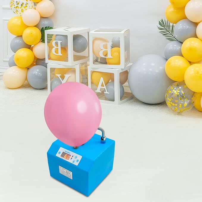 Electric Balloon Pump with Timer Pedal & Control, Portable Inflator Blower | - Image 4